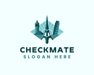 Landmark Travel Destination logo design