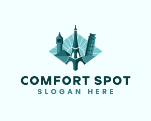 Landmark Travel Destination logo design