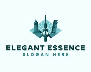 Landmark Travel Destination logo design