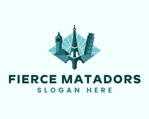 Landmark Travel Destination logo design