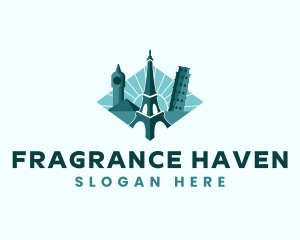 Landmark Travel Destination logo design