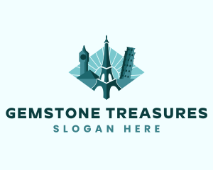 Landmark Travel Destination logo design