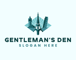 Landmark Travel Destination logo design