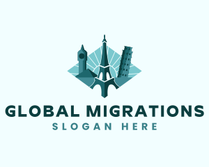 Landmark Travel Destination logo design