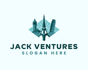 Landmark Travel Destination logo design