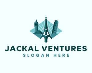 Landmark Travel Destination logo design