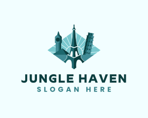 Landmark Travel Destination logo design