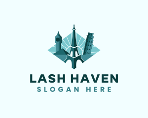 Landmark Travel Destination logo design