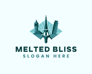 Landmark Travel Destination logo design