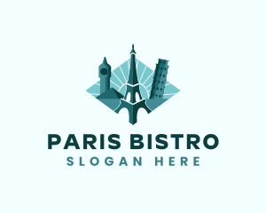 Landmark Travel Destination logo design