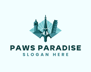 Landmark Travel Destination logo design