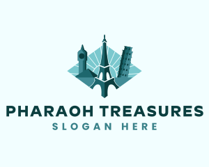 Landmark Travel Destination logo design