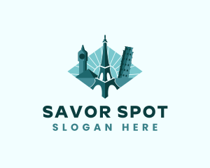 Landmark Travel Destination logo design