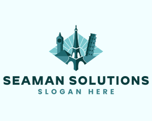 Landmark Travel Destination logo design