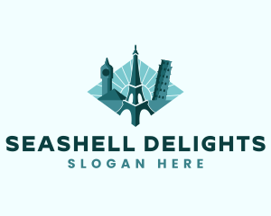 Landmark Travel Destination logo design