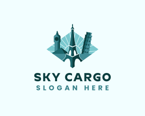 Landmark Travel Destination logo design