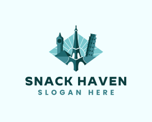 Landmark Travel Destination logo design