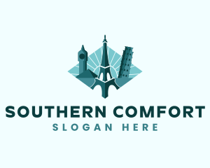 Landmark Travel Destination logo design