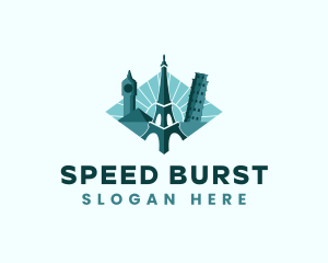 Landmark Travel Destination logo design