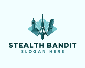 Landmark Travel Destination logo design