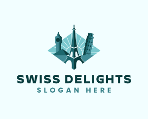 Landmark Travel Destination logo design