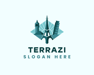 Landmark Travel Destination logo design