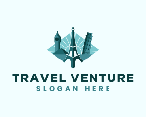 Landmark Travel Destination logo design