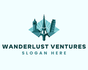 Landmark Travel Destination logo design