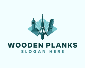 Landmark Travel Destination logo design