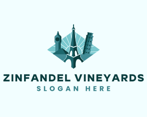 Landmark Travel Destination logo design