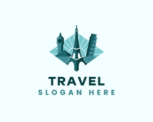 Landmark Travel Destination logo design