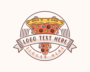Pizza Diner Restaurant Logo