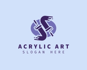 Acrylic - Paint Roller Home Improvement logo design