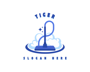 Sanitation - Dust Vacuum Cleaner logo design