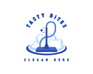 Disinfection - Dust Vacuum Cleaner logo design