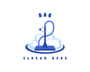 Clean - Dust Vacuum Cleaner logo design