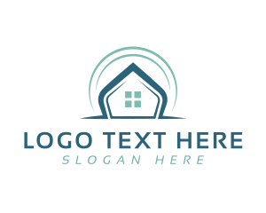 Realty - Home Roof Construction logo design