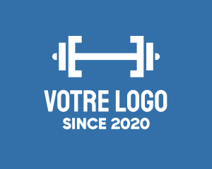 Cn - Fitness Gym Barbell logo design