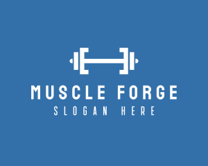 Hypertrophy - Fitness Gym Barbell logo design