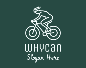 Cyclist Racing Bike Logo