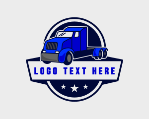 Forwarding - Transportation Trailer Truck logo design