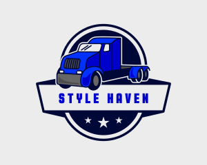 Shipping - Transportation Trailer Truck logo design