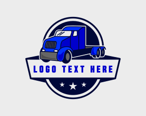 Transportation Trailer Truck  Logo