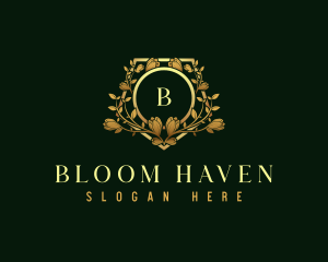 Botanical Floral Bloom logo design