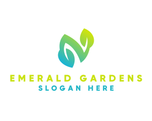 Organic Leaf Plant logo design