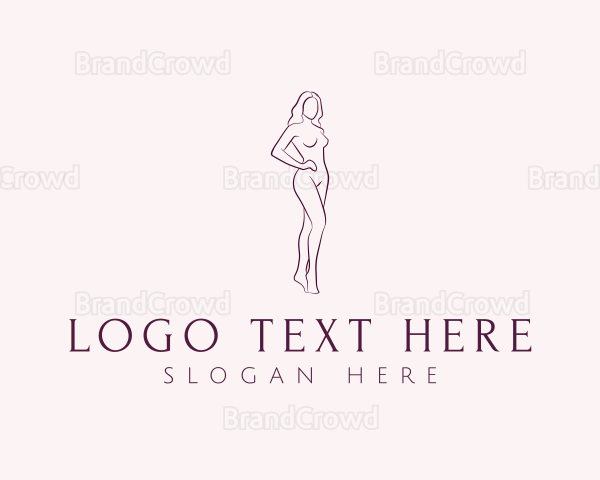 Naked Woman Body Logo