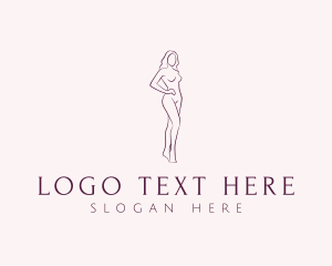Dermatologist - Naked Woman Body logo design