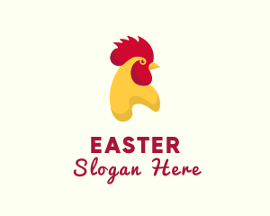 Orange Bird - Poultry Rooster Chicken logo design