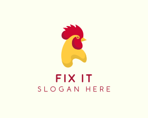 Poultry Rooster Chicken  logo design