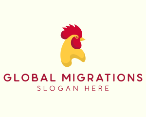 Poultry Rooster Chicken  logo design